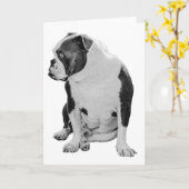 Mit freundlichen Worten, sitzender Buddy Karte (Gelbe Blume)