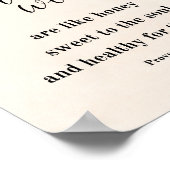 Mit freundlichen Worten wie Honig, Sprichwörter 16 Poster (Ecke)