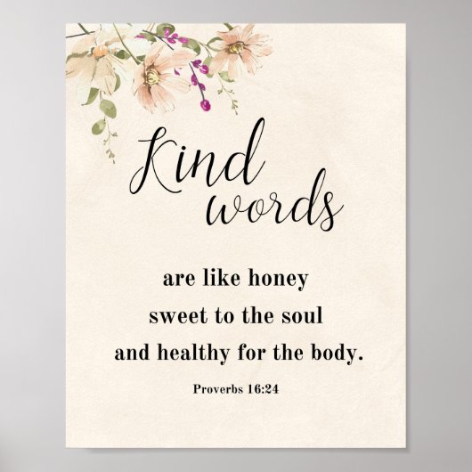 Mit freundlichen Worten wie Honig, Sprichwörter 16 Poster (Vorne)