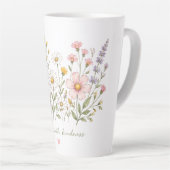 Mit Freundlichkeit blühen Blumen-Tasse Milchtasse (Rechte Ecke)