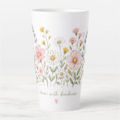 Mit Freundlichkeit blühen Blumen-Tasse Milchtasse (Vorderseite)