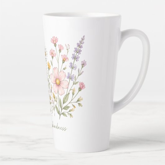 Mit Freundlichkeit blühen Blumen-Tasse Milchtasse (Rechts)