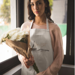 Mit Freundschafts-Chop und Chat besetzt Lange Schürze