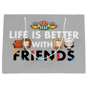 Mit FRIENDS™ Chibi Kunst ist das Leben besser Große Geschenktüte