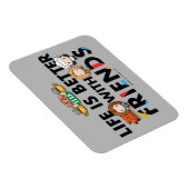 Mit FRIENDS™ Chibi Kunst ist das Leben besser Magnet (Rechte Seite)