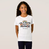 Mit FRIENDS™ Chibi Kunst ist das Leben besser T-Shirt (Vorne ganz)