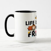 Mit FRIENDS™ Chibi Kunst ist das Leben besser Tasse (Links)
