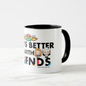 Mit FRIENDS™ Chibi Kunst ist das Leben besser Tasse (VorderseiteRechts)