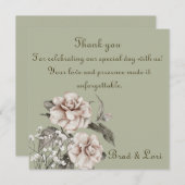 Mit fröhlichen Herzen Dankeskarte (Vorne/Hinten)