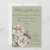 Mit fröhlichen Herzen Einladung (Vorderseite)