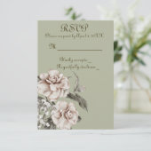 Mit fröhlichen Herzen RSVP Karte (Stehend Vorderseite)