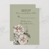 Mit fröhlichen Herzen RSVP Karte (Vorne/Hinten)