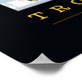 mit Früchten dekoriert. Ananas Poster (Ecke)