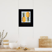 mit Früchten dekoriert. Ananas Poster (Küche)