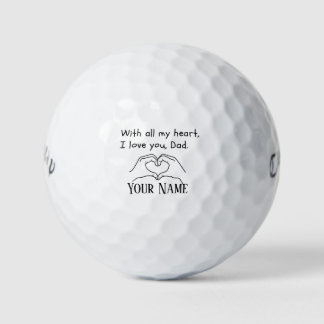 Mit ganzem Herzen Liebe ich dich, Vater.-Golfbälle Golfball