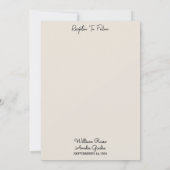 Mit Garden Floral Spring Wood Boho Rustikale Hochz Einladung (Rückseite)