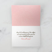 Mit Gebeten für Ihre schnelle Erholung Karte (Innenseite)