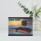 Mit Gedanken schweben Postkarte (Stehend Vorderseite)