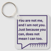 Mit Gedankengedicht zu reden zitieren: "Du bist ni Schlüsselanhänger (Vorderseite)