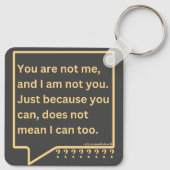 Mit Gedankengedicht zu reden zitieren: "Du bist ni Schlüsselanhänger (Rückseite)