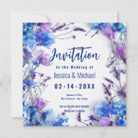 💍 mit Gedicht Cornblumen und Lavender Elegance