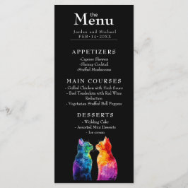 🌈 mit Gedicht, perfekt mit Eurer: Eine Regenbogen Menükarte