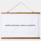 Mit geduldigem, mit Holz überzogenem Wandteppich (Vorne)