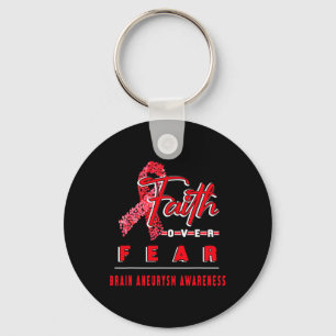 MIT GEHIRN ANEURYSM AWARENESS FAITH IMMER OVER F SCHLÜSSELANHÄNGER