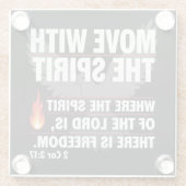 Mit Geist bewegen - Freiheit gestalten Glasuntersetzer (Rückseite)