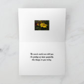 Mit geklappter Beileid-Grußkarte Karte (Innenseite)