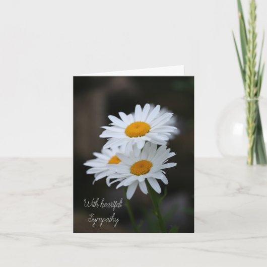 Mit geklappter Beileid-Grußkarte Karte (Vorderseite)