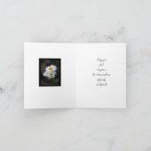 Mit geklappter Beileid-Grußkarte Karte (Innenseite)