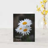 Mit geklappter Beileid-Grußkarte Karte (Gelbe Blume)