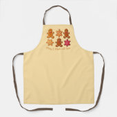 Mit Gewürzgingerbrot hergestellte Weihnachtskekse Schürze (Vorderseite)