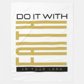 Mit Glaube biblisch machen Fleecedecke (Vorderseite)