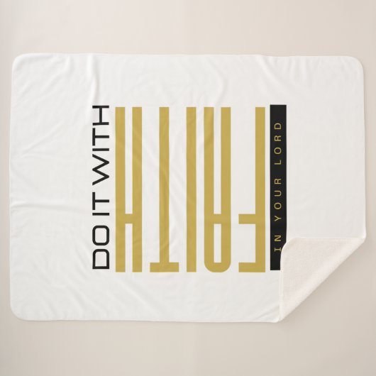 Mit Glaube biblisch machen Sherpadecke (Vorderseite (Horizontal))