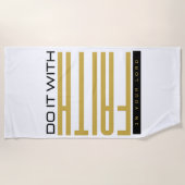 Mit Glaube biblisch machen Strandtuch (Vorderseite)