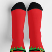 Mit Glocken an! Fun Funny Holiday Elf Socken (Oben)