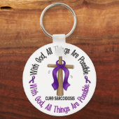 MIT GOD CROSS SARKOIdose T - Shirt & Geschenke Schlüsselanhänger (Vorderseite)