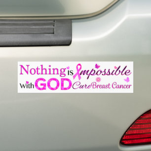 Mit GOD ist nichts unmöglich Autoaufkleber