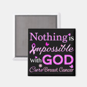 Mit GOD ist nichts unmöglich Magnet (Vorderseite/Rückseite)