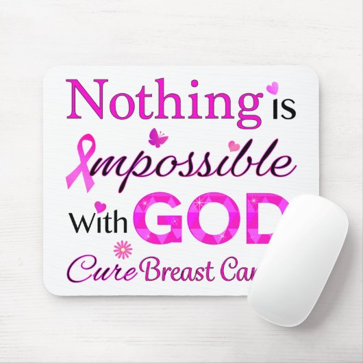 Mit GOD ist nichts unmöglich Mousepad (Mit Mouse)