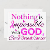 Mit GOD ist nichts unmöglich Postkarte (Vorne/Hinten)