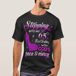 Mit Gods Grace Mer meinen 65. Geburtstag begehen T-Shirt
