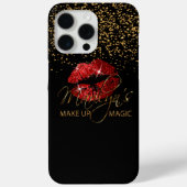 Mit Gold Confetti & Red Lips zaubern Case-Mate iPhone Hülle (Rückseite)