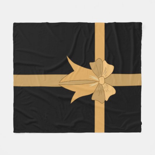 Mit Gold umkehrbar Fleecedecke (Vorderseite (Horizontal))