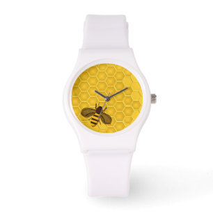 Mit Golden Honeycomb und Honeybee beobachten Armbanduhr