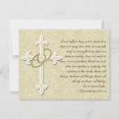 Mit Golden Rings überqueren Sie die Datumskarten. Save The Date (Rückseite)