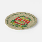 Mit Gott alles Mögliche Bibelangebot 20xx 7" Pappteller (Schrägansicht)