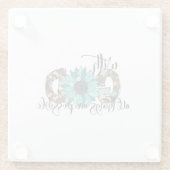 Mit Gott alles Mögliche Glasuntersetzer (Rückseite)